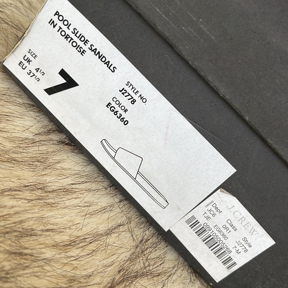 J. Crew Tortoise Slide Sandal size 7 - Picture 6 of 6
